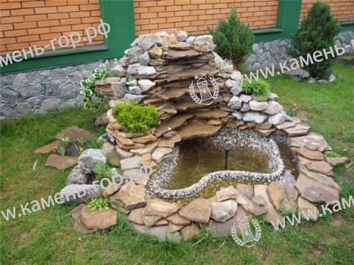 Фонтаны из природного камня в Дагестане
